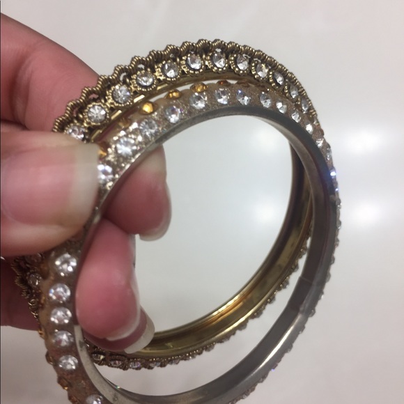 Indian Pakistani stone bangles jewelry - Picture 5 of 7